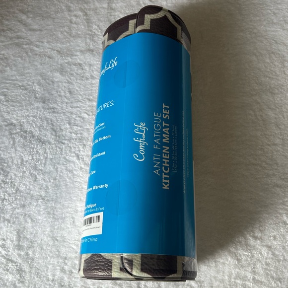 *New* Brown Geometric Design Kitchen ComfiLife Rugs (2 Pack - Medium/Large) - Picture 9 of 12